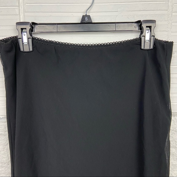 GOOD TIMES black sheer ruffle bottom maxi skirt size medium - Picture 6 of 11